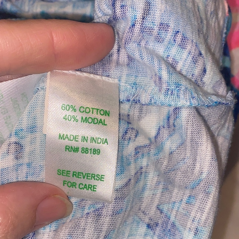 Lilly Pulitzer Blue and Pink Patterned Dress - Picture 6 of 7